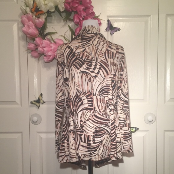 💼 Essentials by Milano Waterfall Long Sleeve Cardigan - Picture 2 of 9